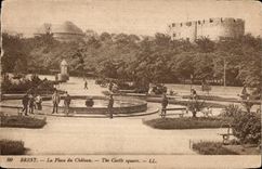 CPA Brest La Place du Chateau The Castle Square