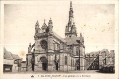Sainte Anne Auray - View of the Basilica - CPA