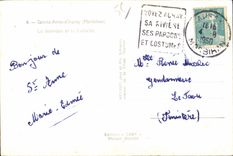 Sainte Anne Auray - the Basilica and the Fountain - CPA