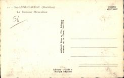 Sainte Anne Auray - the Miraculous Fountain - CPA