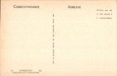 Huelgoat - Allee with the Violets - CPA