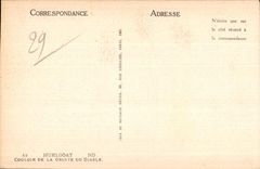 Huelgoat - Corridor of the Cave of the Devil - CPA