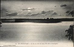 Huelgoat - the Lake with the Moonlight - CPA