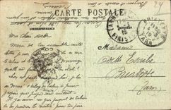 CPA Landerneau View of the Barracks of Militaria line