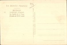 CPA Lampaul (Finistere) Nativity of the Virgin (XVII century old Retable)