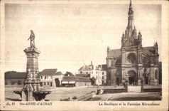CPA Anne Auray the Basilica and the Miraculous Fountain