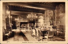 Sala de estar grande de CPA Josselin (Morbihan) del castillo