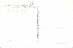 CPA Carnac (Morbihan) the gate of Church Saint Carnely