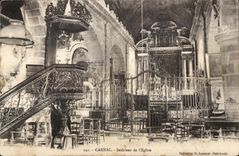 CPA Carnac Interleur of Church