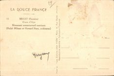 CPA Brest Cote d Ajot Monument americain