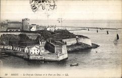 CPA Brest Le Fort du Chateau et Le Parc au Duc