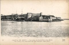 CPA Brest Chateau De Vue Prise De L Auant Port THe Castic