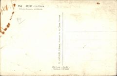 CPA Brest La gare Urbain Cassan Architecte