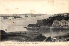 CPA Brest L Entree Du Port et le Rade