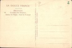 CPA Guimilau (Finistere) Soft France Brittany Interior of Church Furnace bridge of St Joseph