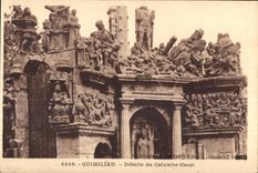 CPA Guimilau Details Du Calvaire