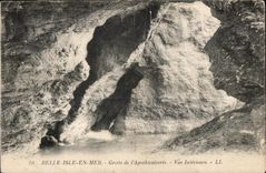 Beautiful CPA Isle At sea Cave of I Apothicaireie Seen Interior