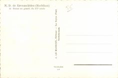 CPSM NR of Kernascleden (Morbihan) Statue out of XV century old granite