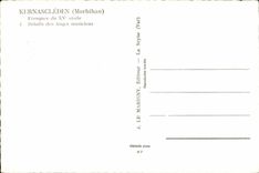 CPSM Kernascleden (Morbihan) Frescos the XV century old Details of the Troughs musicians