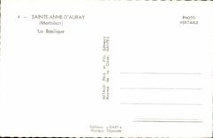 CPSM Sainte Anne Auray (Morbihan) the Basilica