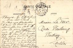 CPA the piles there Nicolazic old Vault its House (Stained glass of the Museum)