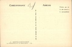 CPA Sainte Anne D Auray La Fontaine La Basilique 