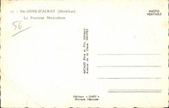 CPSM Sainte Anne D Auray (Morbihan) Le Fontaine Miraculeuse