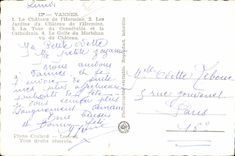 CPA Vannes el castillo de los jardines de Hermine del castillo de Hermine la torre del guardia y de la catedral el golfo