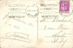 CPA Vannes el renacimiento de la torre de la catedral