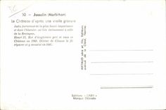 CPA Josselin (Morbihan) el castillo despues de un grabado viejo