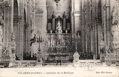 CPA Ste Anne D Auray Interieur de la Basilique Orgue