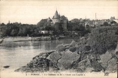 CPA Pornic Le Chateau vu de I Anse aux Lapins