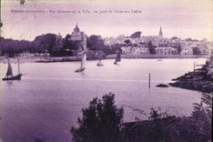 CPA Pornic (Loire-Inf ) Vue Generale de la Ville vue prise de I Anse aux Lapins