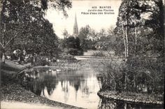 CPA Nantes Botanical garden Plece water of the Caves