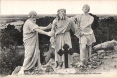 CPA Martyrdom of Pontchateau (X Station) Jesus and skin of