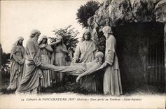 CPA Calvaire of Pontchateau (VIII Station) Jesus carries to the Tomb Sepulchre Saint