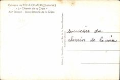 CPA Calvaire of Bridge-Castle (Laire Inf) the Way of Cross XIII Jesus Station detaches from the Cross