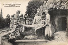 CPA Calvaire of Pontchateau 14 Jesus Station is put in the Sepulchre