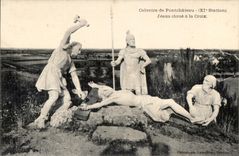 CPA Martyrdom of Pontchateau (XI Jesus Station nails with the Cross