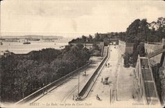 CPA Brest la rade vue prise du cours dajot