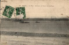CPA Brest le port vaisseaux de guerre au mouillage Bateaux 