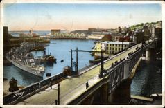 CPA Brest Le Pont National Bateaux