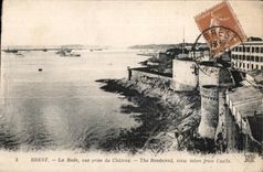 CPA Brest La Rade vue prise du Chateau The Roadslead view taken from Castle