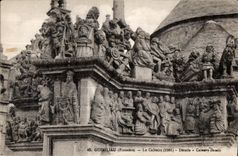 CPA Guimiliau (finistere) Le Calvaire (1581) Derails Calvery Details