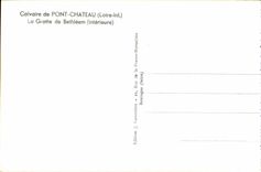 CPA Martyrdom of Pontchateau (the Loire Inf) the Cave of Bethlehem (Interior)