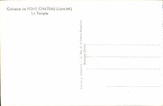 Martirio de CPA del castillo del puente (el Loire Inf) el templo