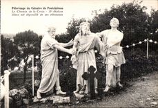 CPA Pelerinage of the Martyrdom of Pontchateau the Way of the Cross VIII Siation Jesus is skin of his clothing