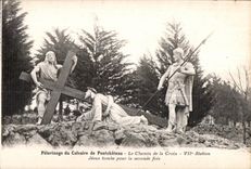 CPA Pelerinage of the Martyrdom of Pontchateau the Way of Cross VII Jesus Station fall for the second time