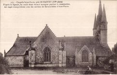 CPA Chapelle Saint Fiacre pres Le Faouet (XV siecle) D apres la legender les outils etant venus a manqur pendant la cons