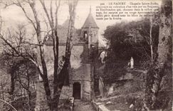 CPA Le Faouet Chapelle Sainte Barbe construite en execution d un vceu par un Seigneur de Toulboudou qui chassant dane le